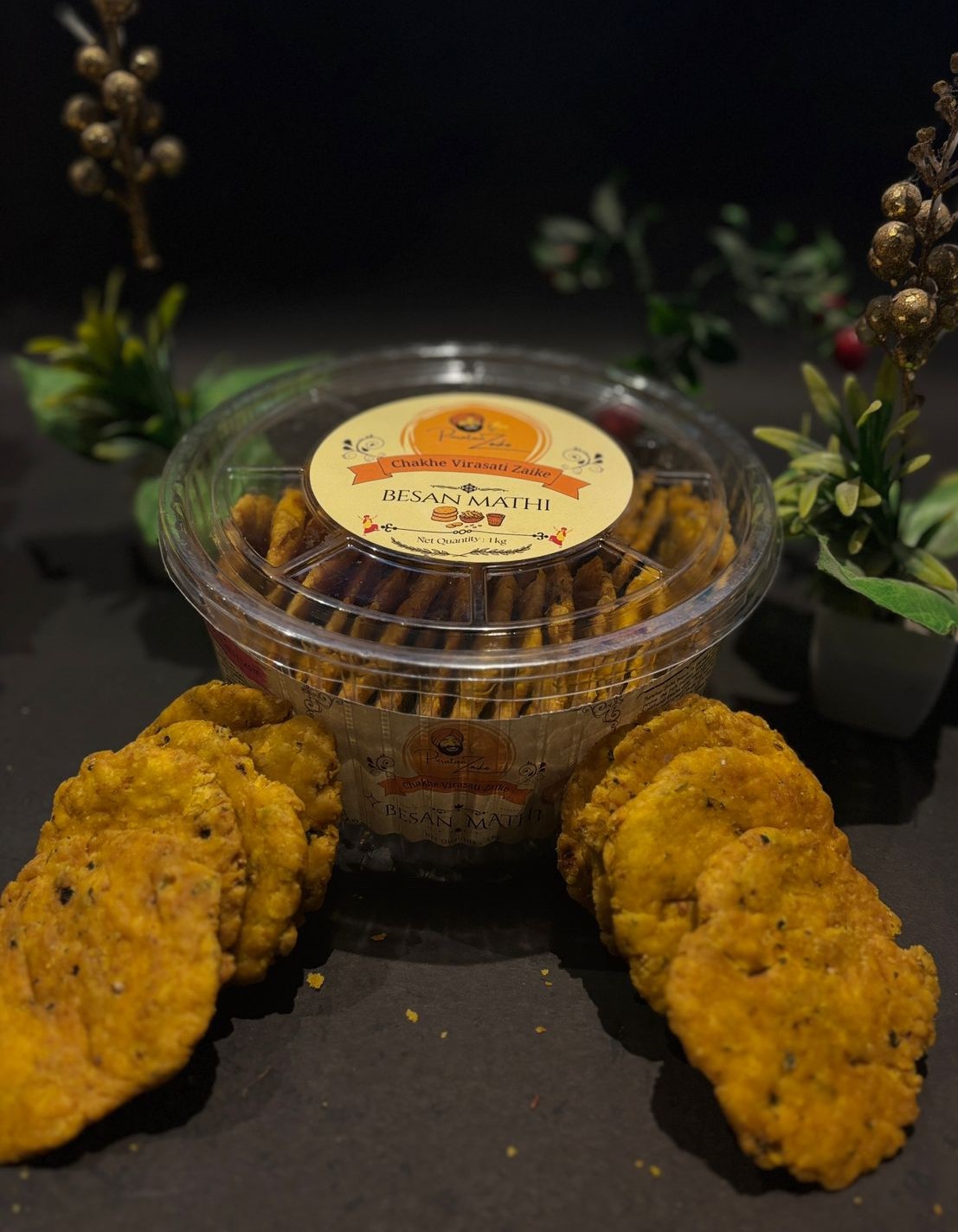 Besan Mathi - Gram Flour Snacks